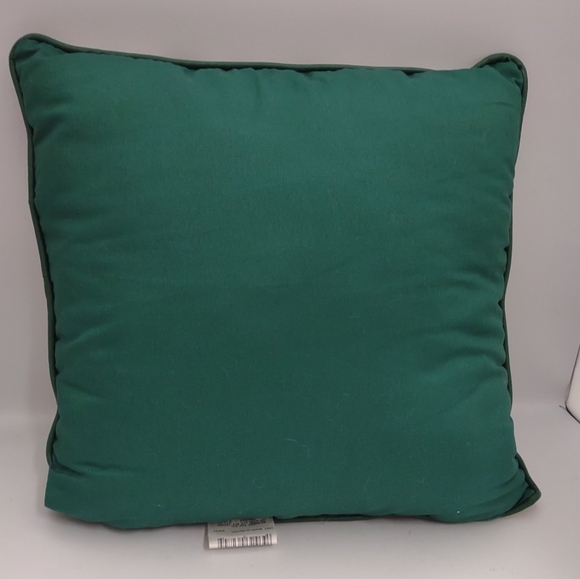 Vintage Handmade Joan Kessler Christmas Peppermint Teddy Bear 16" Square Pillow - Picture 2 of 5